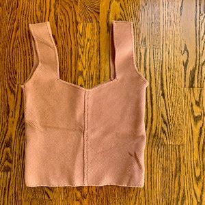 SHEIN sweater tank , tan